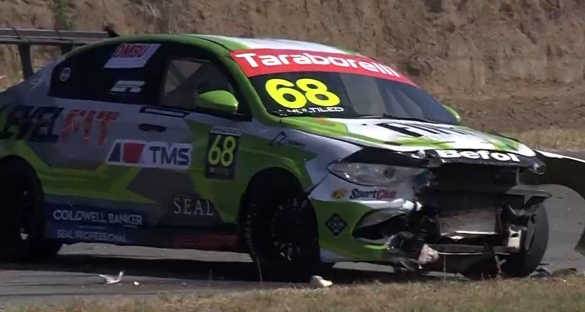 Insólito accidente de la Fiat Competizione en Río Cuarto