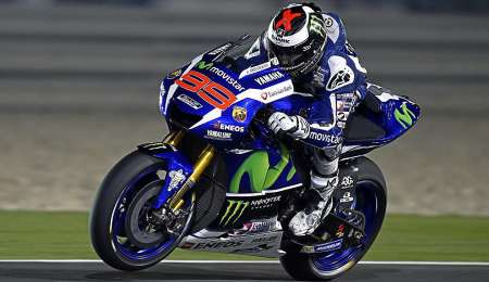 Lorenzo comenzó arriba en su despedida de Yamaha