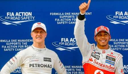 La comparativa entre Hamilton y Schumacher