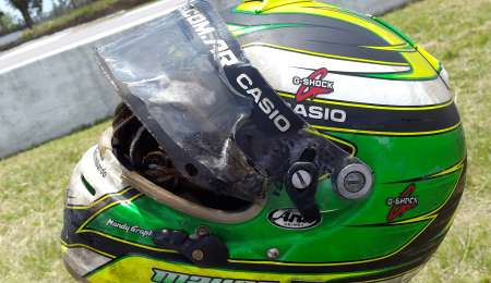 Así quedó el casco de Giallombardo