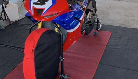 Ramiro Gandola prueba nuevamente la Honda en Concordia