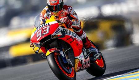 Pole de Marc Márquez alcanzando records en Le Mans 