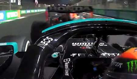 A bordo: El golpe entre Verstappen y Hamilton