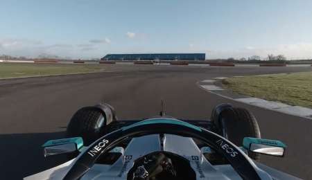 Cámara a bordo con el nuevo Mercedes W13