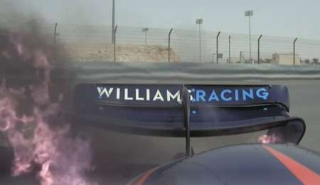 El incendio en el Williams de Latifi