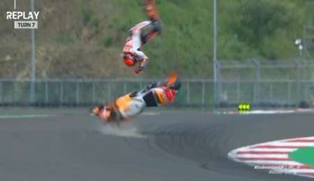 Tremendo accidente de Márquez