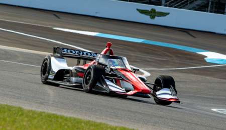 IndyCar probó el motor híbrido