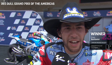 Bastianini: "Ahora quiero una hamburguesa"