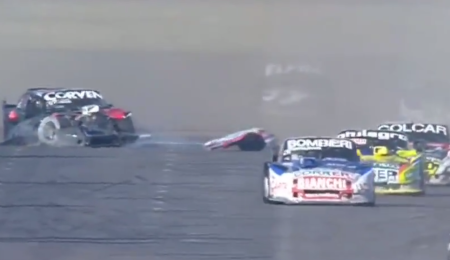 Fuerte palo de Urcera en Toay