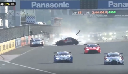 Fuerte accidente en Fuji