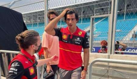 Mirá el accidente de Sainz en Miami