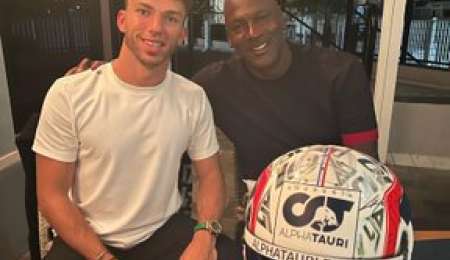 Gasly y su día soñado con Michael Jordan
