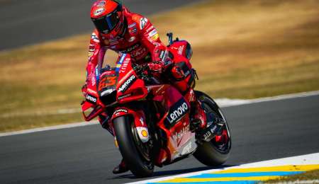 Bagnaia lideró el 1-2 para Ducati en Francia