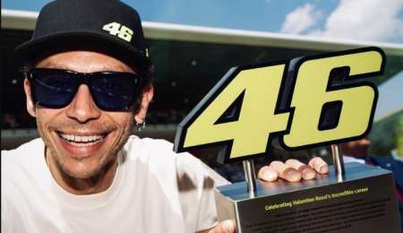 MotoGP retiró el 46 de Valentino Rossi