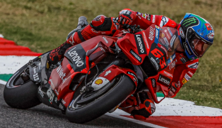 "Pecco" Bagnaia ganó de local