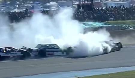 Múltiple accidente en la final del TC