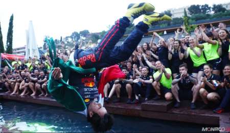 Triunfo confirmado y chapuzón de Pérez en la pileta