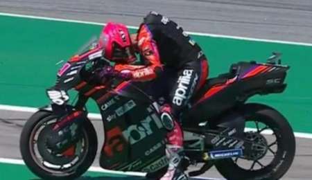 ¿Qué dijo Espargaró tras el insólito error?