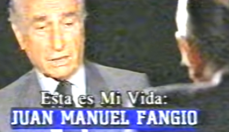 VIDEO: Cacho Fontana y Juan Manuel Fangio, mano a mano