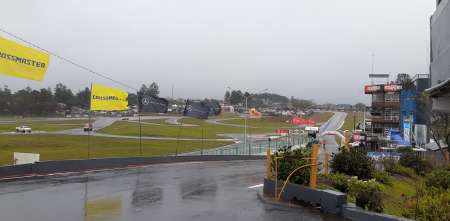 La lluvia complica la actividad del TC