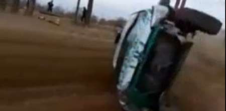 VIDEO: fuerte piña en el rally de la Vuelta de la Manzana