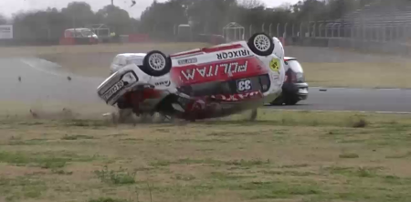 VIDEO: el vuelco de Claudio Cruzado en el Turismo Pista