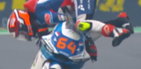 VIDEO: una salvada de película en Misano