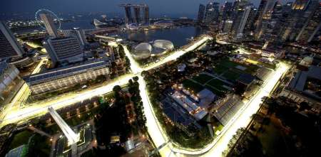 F1: la grilla de partida del Gran Premio de Singapur