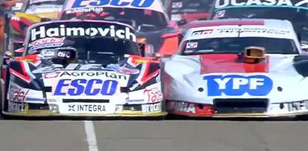 VIDEO: TC: Werner y Rossi se sacaron chispas en la largada de la tercera serie