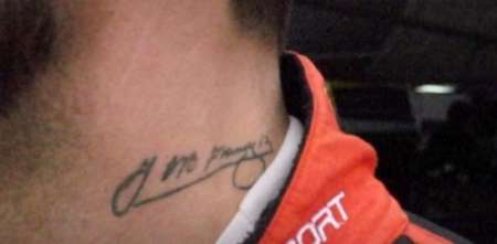 VIDEO: el piloto que se tatuó a Juan Manuel Fangio