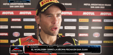 VIDEO: Álvaro Bautista con Carburando: "Dí el 105% para ganar"