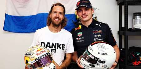 F1: el saludo de despedida de Max Verstappen a Sebastian Vettel