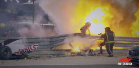 Exhiben el auto de Grosjean en Madrid