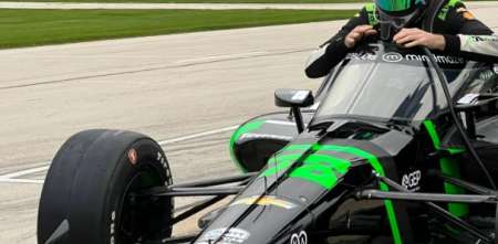 IndyCar: Agustín Canapino ya acelera en el óvalo de Texas