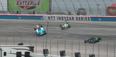 IndyCar: Canapino volvió a zafar de un durísimo choque