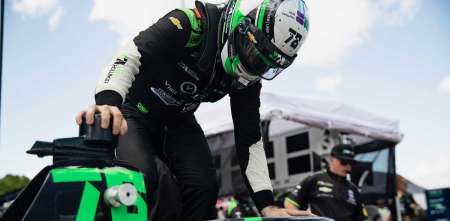 IndyCar: Canapino abrió el sábado en Barber y cumplió con el segundo entrenamiento