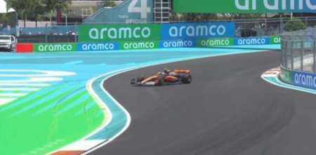 F1: Lando Norris hizo una salvada increíble y evitó pegarle al paredón en Miami