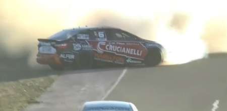 TN: Facundo Chapur se exigió al límite y terminó en trompo