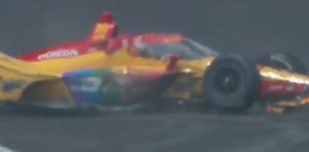 Indy500: golpe y abandono para Romain Grosjean