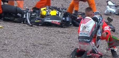 VIDEO: MotoGP: impresionante caída de Nakagami en Alemania