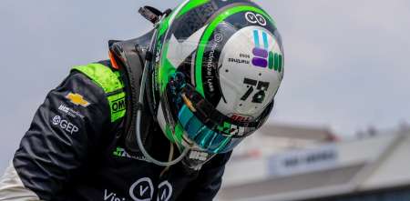 IndyCar: Agustín Canapino cerró un positivo test en Iowa