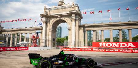 IndyCar: Canapino se la juega y pelea por meterse dentro del top 10 en Toronto