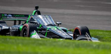 IndyCar: Agustín Canapino vio la bandera a cuadros en el Indy GP