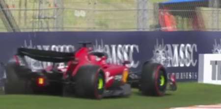 F1: Leclerc chocó fuerte la Ferrari y no terminó la clasificación en Zandvoort