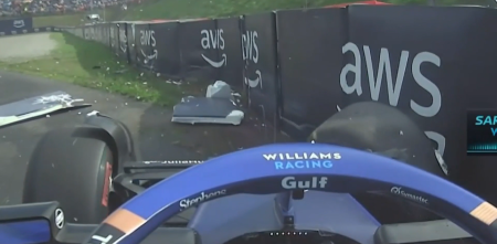 F1: el duro golpe de Sargeant que provocó la salida del Safety Car en Zandvoort