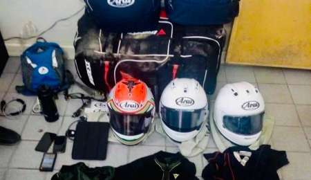 Operativo policial recupera lo robado al equipo del mundial de Superbike 