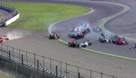 Terrible accidente múltiple en Barcelona