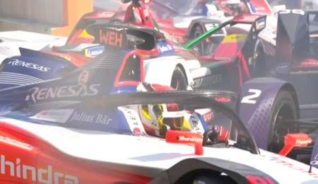 Insólito accidente en la largada de la Fórmula E