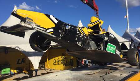 Fuerte accidente de Vicino en Potrero de los Funes