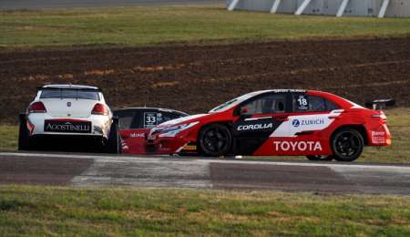 La cámara de la primera polémica del sprint en Río Cuarto